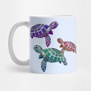Cute pretty watercolor sea turtles Mug